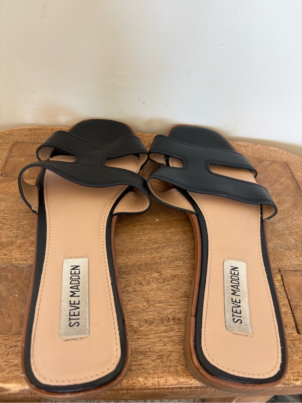 Steve Madden Hazel Slide Sandals Black Size 8 - Picture 5 of 6